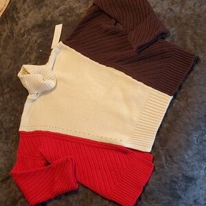 NWT French Connection color block sweater